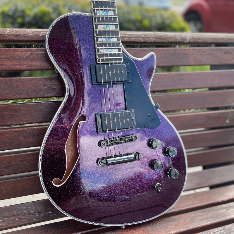 ESP LTD Deluxe Series PS-1000 Xtone w/Seymour Duncan Phat Cat P90s - Purple Sparkle - Used