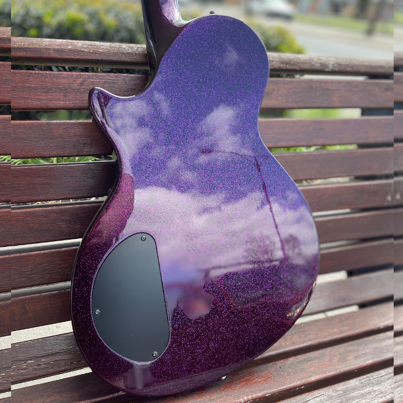 ESP LTD Deluxe Series PS-1000 Xtone w/Seymour Duncan Phat Cat P90s - Purple Sparkle - Used
