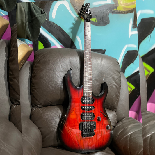 1999 Ibanez Japan RG480AH - Deep Red Sunburst