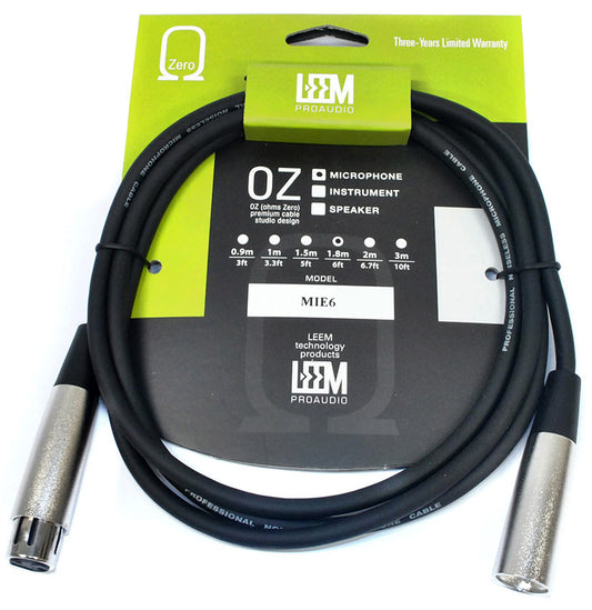 Leem 6ft XLR Microphone Cable