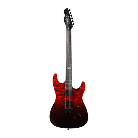 Chapman Guitars ML1 Modern Electric Guitar HH Flamed Maple Top - Black Blood