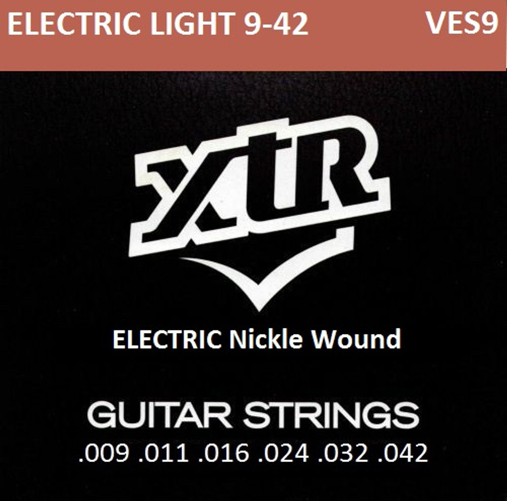 XTR VES9 Nickel Wound Electric String Set Light 9-42