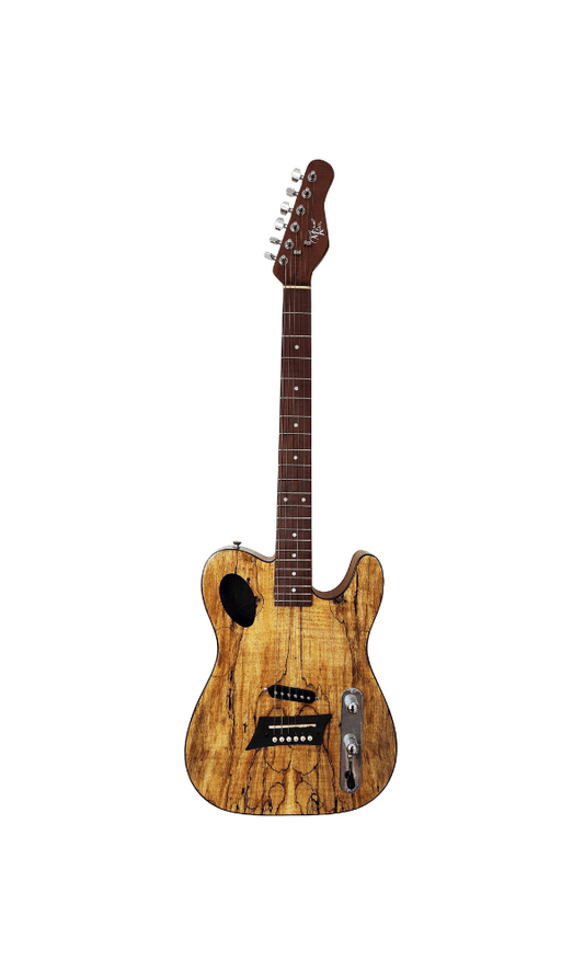 Michael Kelly '50s Forte Port Hybrid Electric Acoustic Guitar - Spalted Maple